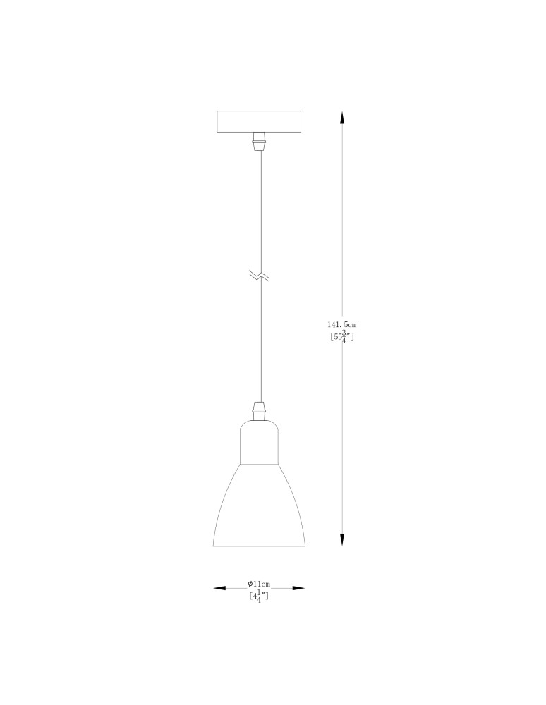 Lampy wiszące pojedyncze - Zuma Line Mora Lampa Wisząca Czarny Mat / Biały A8102-1 - product kolory-swiatla.pl 2