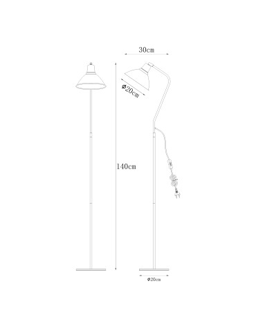 Zuma Line Celso Lampa Podłogowa Czarny A4006 - produkt 2