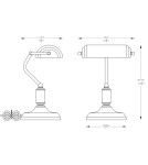 Lampki biurkowe - Zuma Line Roma Lampa Biurkowa Antyczny Mosiądz A2048-Gld - product 2