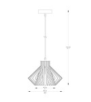 Lampy wiszące pojedyncze - Zuma Line Dolia Lampa Wisząca Złoty A8080-Gld - produkt 2