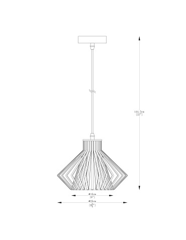 Zuma Line Dolia Lampa Wisząca Złoty A8080-Gld - produkt 2