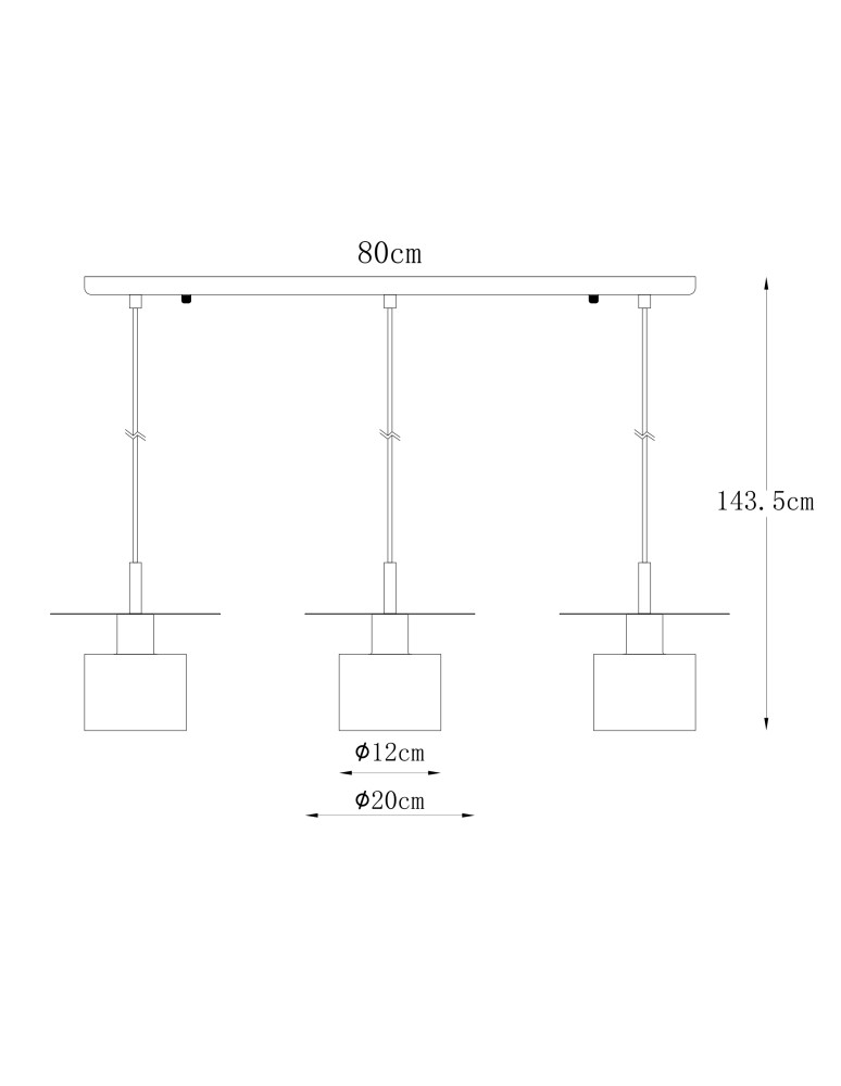 Lampy wiszące na listwie - Zuma Line Sarda Lampa Wisząca Złoty A8183-3A - produkt kolory-swiatla.pl 2