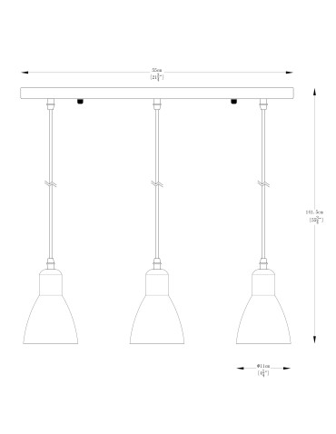 Zuma Line Mora Lampa Wisząca Czarny Mat / Biały A8102-3A - produkt 2