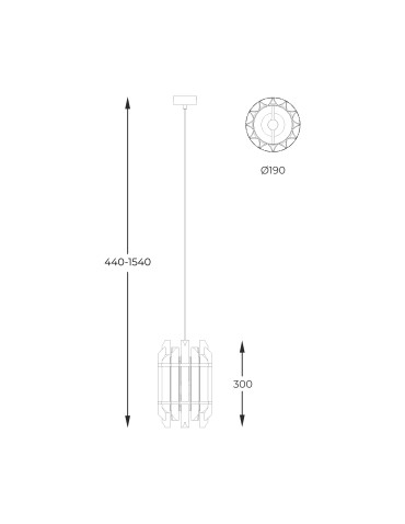 Zuma Line Alexandria Lampa Wisząca Złota P0556-01D-V7V7 - produkt 2