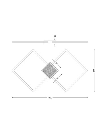 Zuma Line Hex Lampa Sufitowa Led Nowoczesna Złoty Rlx96474-1D - produkt 2