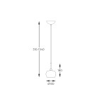 Lampy wiszące glamour - Zuma Line Crystal Lampa Wisząca Złoto Francuskie P0076-01A-F7Hf - product 2