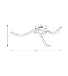 Lampy sufitowe LED - Zuma Line Focus Lampa Sufitowa z Przełącznikiem Barwy Światła 3000K/4000K/6000K Chrom 20023-3Cch - product 2