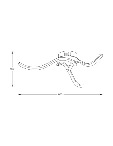 Zuma Line Focus Lampa Sufitowa z Przełącznikiem Barwy Światła 3000K/4000K/6000K Chrom 20023-3Cch - produkt 2