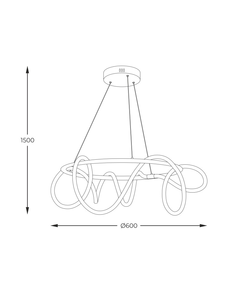 Lampy wiszące - Zuma Line Balbo Wisząca z Funkcją Zmiany Barwy Światła 3000K/4000K/6000K Złoty 20006PL-GD - product kolory-swiatla.pl 2