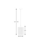Lampy wiszące - Zuma Line Sergio Lampa Wisząca Czarny Mat P0528-01F-P7Ac - product 2