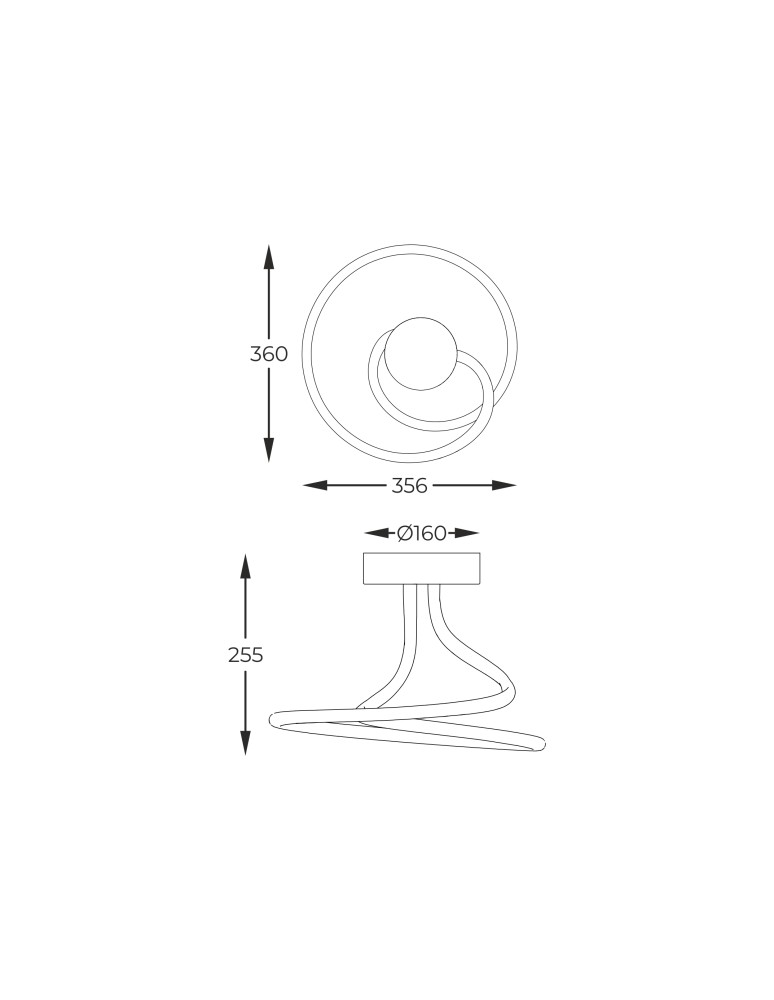 Lampy sufitowe LED - Zuma Line Clint Lampa Sufitowa Czarny Mx6349-1-3Bt - product kolory-swiatla.pl 2