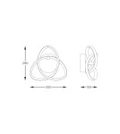 Kinkiety LED - Zuma Line Indigo Kinkiet Czarny Chrom Mb9717-1-3Bcn - product 2