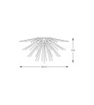 Lampy sufitowe - Zuma Line Urchin Lampa Sufitowa Francuski Złoto / Czarny C0491-06B-F7Bc - produkt 2