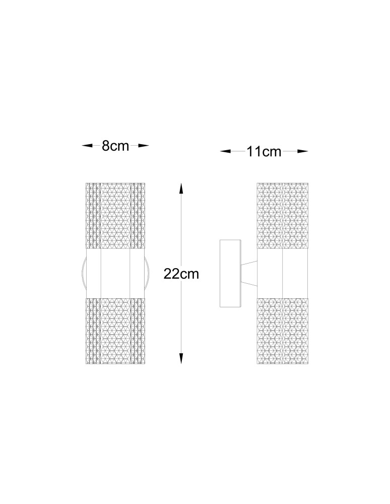 Kinkiety - Zuma Line Icicle Kinkiet Chrom W0542-02A-F4B1 - product kolory-swiatla.pl 2