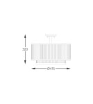 Lampy sufitowe z kryształami - Zuma Line Sergio Lampa Sufitowa Czarny Mat C0528-05H-P7Ac - product 2