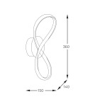 Kinkiety - Zuma Line Fermi Kinkiet z Przełącznikiem Barwy Światła 3000K/4000K/6000K Złoty 20026W-GD - produkt 2