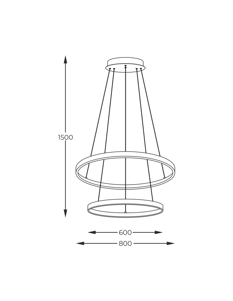 Lampy wiszące okręgi - Zuma Line Breno Wisząca z Przełącznikiem Barwy Światła 3000K/4000K/6000K Złoty 2023200-GD - produkt kolory-swiatla.pl 2
