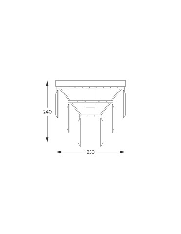 Zuma Line Amedeo Lampa Sufitowa Złoty/Przezroczysty C17106/1 - product 2