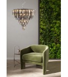 Lampy wiszące - Zuma Line Versailles Lampa Wisząca Chrom/Przezroczysty Dymiony 17701/20 - product 3