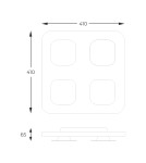 Kinkiety LED - Zuma Line Constellation Lampa Ścienna Biały Mat / Czarny Mat / Złoty Mat A0563-04H-S8Th - product 2