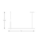 Lampy wiszące nad biurko - Zuma Line Claud Wisząca z Przełącznikiem Barwy Światła 3000K/4000K/6000K Czarny/Drewno 22806M-Wood - product 4