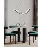 Lampy wiszące LED - Zuma Line Erda Wisząca z Przełącznikiem Barwy Światła 3000K/4000K/6000K Czarny 19600P-BK - produkt 5