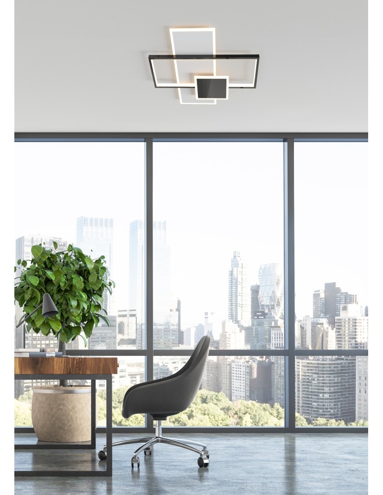 Lampy sufitowe LED - Zuma Line Salo Lampa Sufitowa Biały/Czarny Mx4463-3-3Wbt - produkt kolory-swiatla.pl 4