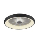 Lampy sufitowe - Leuchten Direkt Vertigo 61cm Sufitowa Z Pilotem Z Regulacją Barwy Światła I Ściemnianiem Czarny 14386-18 - produkt 2