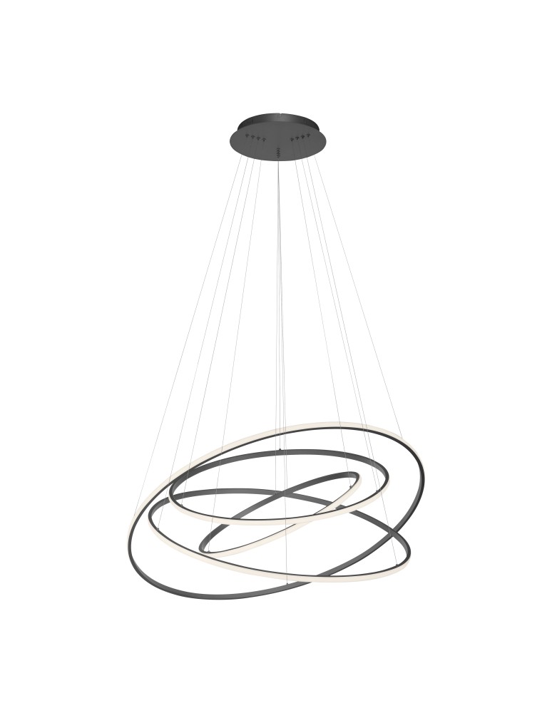 Lampy wiszące - Paul Neuhaus Tessara Wisząca Z Pilotem Z Regulacją Barwy Światła I Ściemnianiem Antracyt 2124-13 - product kolory-swiatla.pl 2