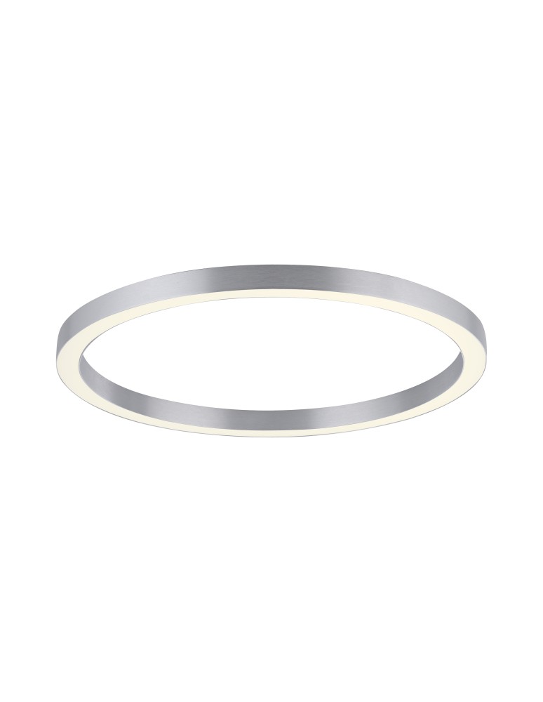 Lampy sufitowe - Paul Neuhaus Pure-Lines 70cm Sufitowa Z Pilotem Z Regulacją Barwy Światła I Ściemnianiem Aluminium 6306-95 - product kolory-swiatla.pl 2