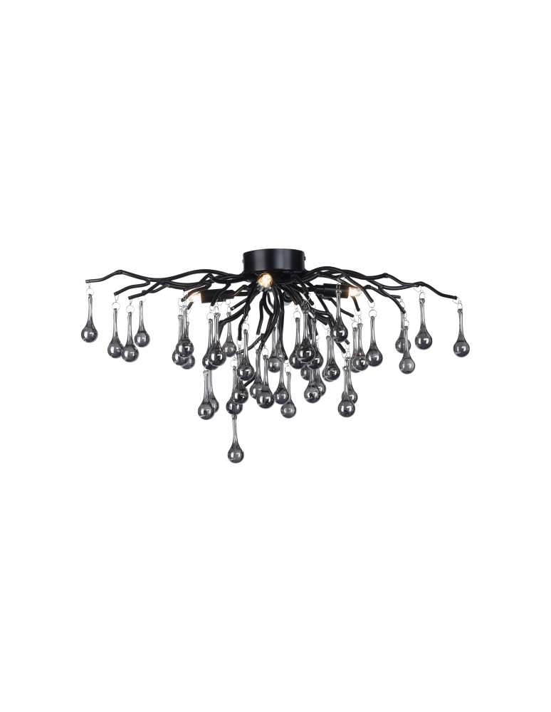 Lampy sufitowe - Paul Neuhaus Icicle 30cm Lampa Sufitowa 4Xg9 Czarny 8090-18 - product kolory-swiatla.pl 2