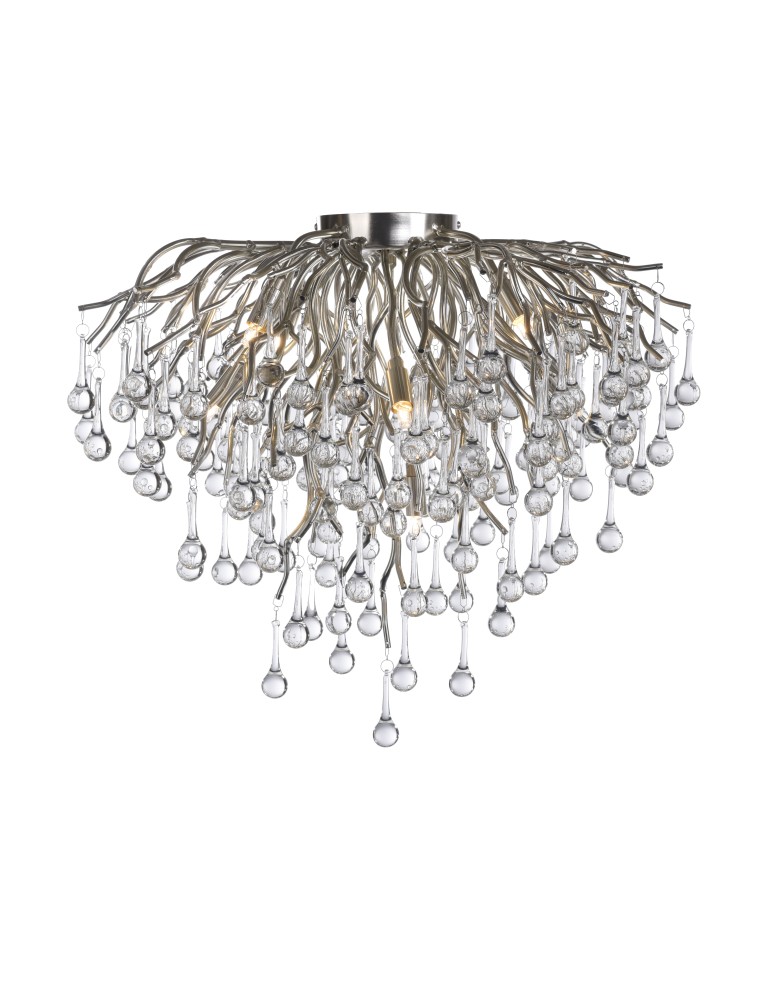 Lampy sufitowe - Paul Neuhaus Icicle 50cm Lampa Sufitowa 9Xg9 Stalowy 8091-55 - product kolory-swiatla.pl 2