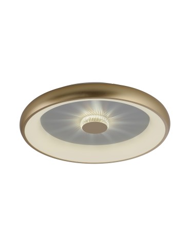 Leuchten Direkt Vertigo 61cm Sufitowa Z Pilotem Z Regulacją Barwy Światła I Ściemnianiem Mosiądz Mat 14386-60 - product 2