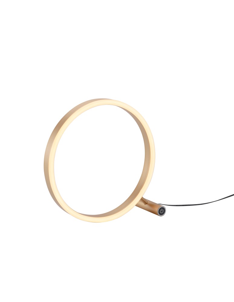 Lampy stołowe LED - Leuchten Direkt Ritus Lampa Stołowa 30cm Ściemniacz Dotykowy Mosiądz Mat 15390-60 - product kolory-swiatla.pl 2