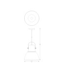 Lampy wiszące loftowe - Zuma Line KAIROS CZARNY A8015-SBK WISZĄCA - product 2