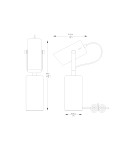 Lampki biurkowe - Zuma Line RESI BIAŁY MAT/CHROM A2058-MWH BIURKOWA - product 2