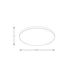Plafony LED - Zuma Line VERI CZARNY/BIAŁY WM-C7300-S-BL SUFITOWA - product 2