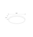 Plafony LED - Zuma Line CAMI ZŁOTY/BIAŁY WM-BP1108-S-G SUFITOWA - product 2
