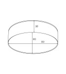 Plafony okrągłe - Zuma Line SOLARI CZARNY/BIAŁY WM-TD8880-S-4K-BL SUFITOWA - product 2
