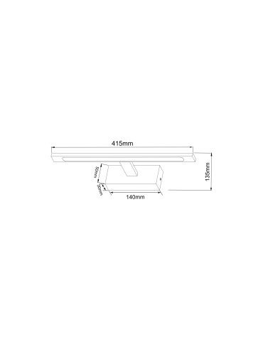 Zuma Line ALTER CZARNY W89443-12W-BK KINKIET - produkt 2