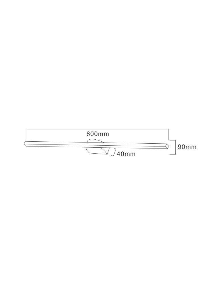 Kinkiety nad lustro - Zuma Line ARVI CZARNY W89551-60BK KINKIET - product kolory-swiatla.pl 3