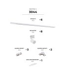 Gotowe zestawy szynoprzewodów - Zuma Line ZESTAW SZYNOPRZEWODY BIAŁY 3044 SZYNOPRZEWODY - product 2