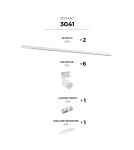 Gotowe zestawy szynoprzewodów - Zuma Line ZESTAW SZYNOPRZEWODY BIAŁY 3041 SZYNOPRZEWODY - product 3