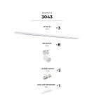 Gotowe zestawy szynoprzewodów - Zuma Line ZESTAW SZYNOPRZEWODY BIAŁY 3043 SZYNOPRZEWODY - product 2