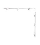 Gotowe zestawy szynoprzewodów - Zuma Line ZESTAW SZYNOPRZEWODY BIAŁY 3042 SZYNOPRZEWODY - product 1