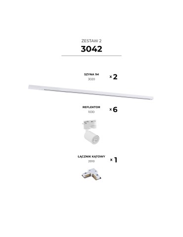 Zuma Line ZESTAW SZYNOPRZEWODY BIAŁY 3042 SZYNOPRZEWODY - produkt 2