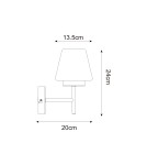 Kinkiety nowoczesne - Zuma Line REBEL CZARNY MAT WL23005EB-BL KINKIET - product 2