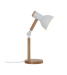 Lampy stołowe dziecięce - Zuma Line BALBO BIAŁY MAT/DREWNO T22004B-WH STOŁOWA - product 1