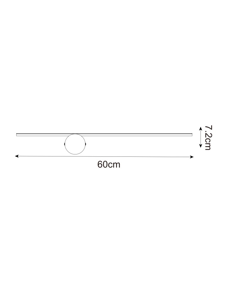 Kinkiety nad lustro - Zuma Line FAD CZARNY MAT WL22032G-L60 KINKIET - product kolory-swiatla.pl 2