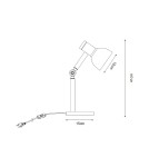 Lampy stołowe dziecięce - Zuma Line BALBO CZARNY MAT/DREWNO T22004B-BL STOŁOWA - product 2